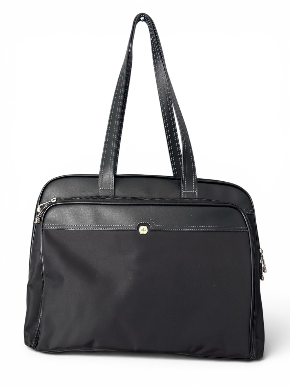 Wenger Swiss Faux Leather Trim Briefcase Laptop Bag